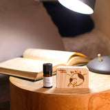 reliqua odore 名前入りメッセージ入れ プレゼント 土佐ひのき 焼印アロマディッシュ キャバリア 檜精油5mlセット