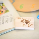 reliqua odore 名前入りメッセージ入れ プレゼント 土佐ひのき 焼印アロマディッシュ ギフトボックス キャバリア 檜精油10mlセット