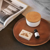 reliqua odore 名前入りメッセージ入れ プレゼント 土佐ひのき 焼印アロマディッシュ ギフトボックス キャバリア 檜精油10mlセット