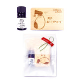 reliqua odore 名前入りメッセージ入れ プレゼント 土佐ひのき 焼印アロマディッシュ ねこ 檜精油5mlセット