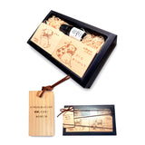 reliqua odore 名前入りメッセージ入れ プレゼント 土佐ひのき 焼印アロマディッシュ ギフトボックス パグ 檜精油10mlセット