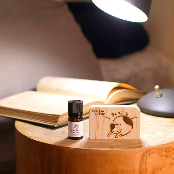 国産土佐ひのき アロマディッシュ プレゼント じっ…＆精油 5ml hi!nokinekoセット