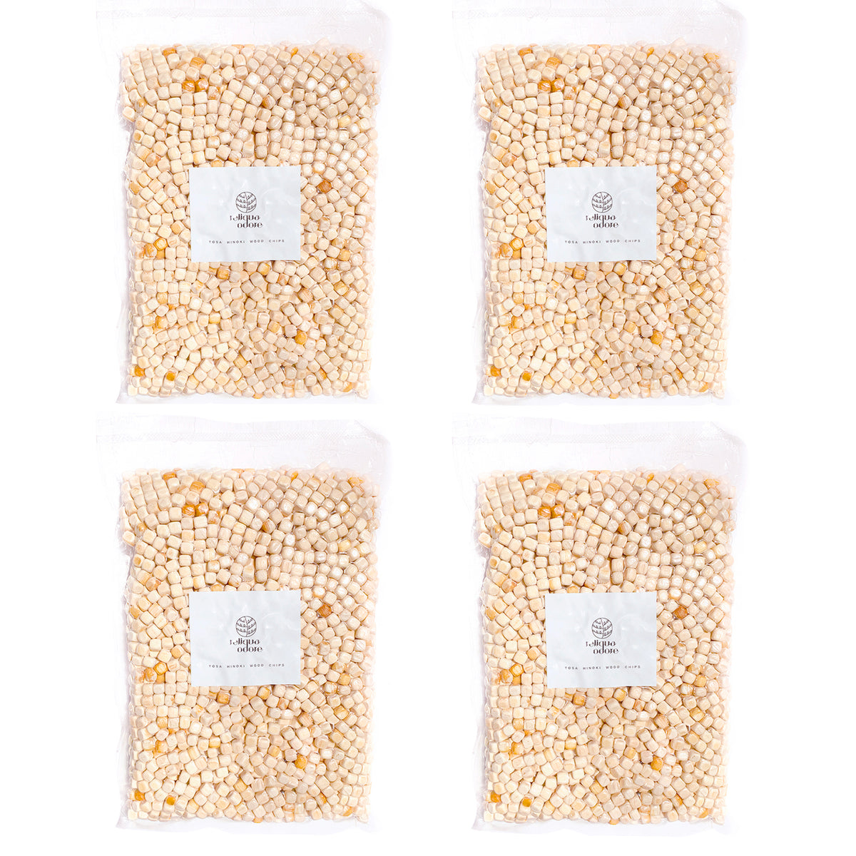 国産 土佐ひのきチップ 真空パック包装 300g (75gx4袋) – reliqua